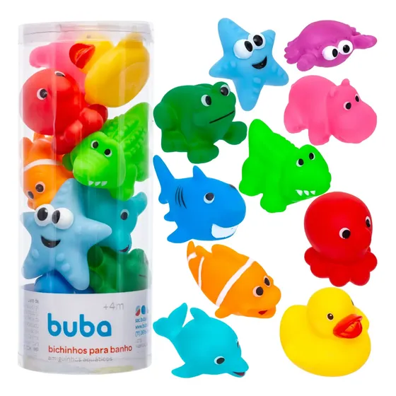 Bichinhos Para Banho Buba Brinquedos Aquático Banheira Bebe