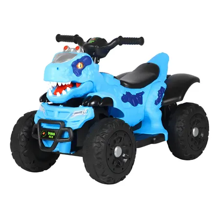 Quadriciclo Carro Elétrico Infantil Dino Rex Azul Maxi Toys