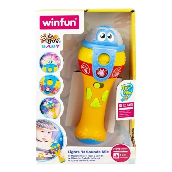 Microfone Infantil Winfun Lights 'n Sounds Com Luzes E Som
