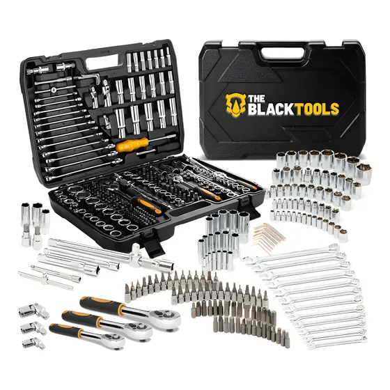 Kit Jogo De Ferramentas Completo C/ Soquetes Chave 216 Pçs