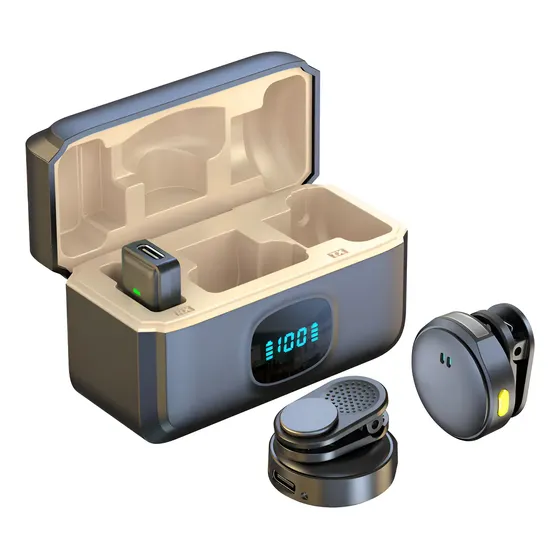 Microfone De Lapela Para iPhone E Android Sem Fio 2.4g