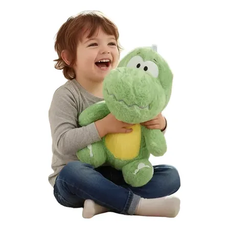 Pelúcia Dinossauro Bebê Dino Verde Brinquedo Infantil Macia