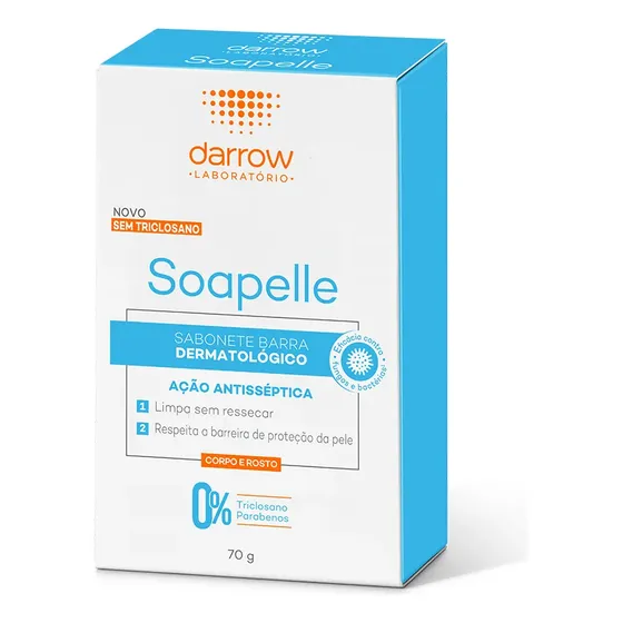 Sabonete Em Barra Darrow Soapelle Antisséptico 70g Unissex