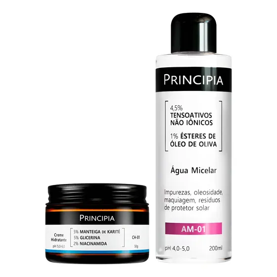 Principia Kit Creme Hidratante Ch-01 + Água Micelar Am-01