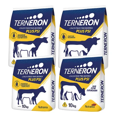 Leite Em Pó P/ Bezerros Terneron Plus Psi Nutramix 40kg