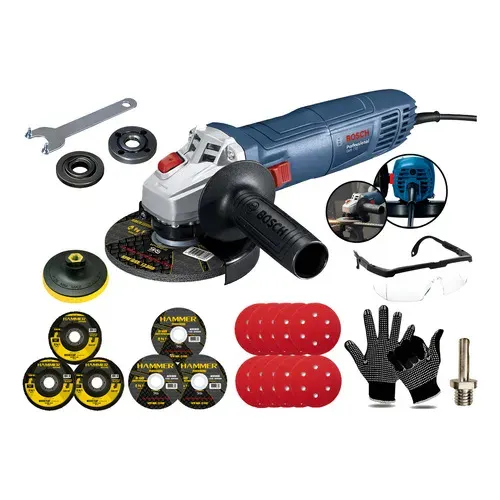 Kit Profissional Esmerilhadeira Bosch 4.1/2 Polegadas 710w