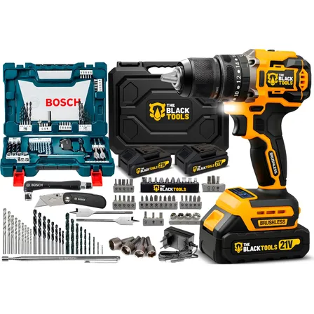 Parafusadeira Furadeira Impacto Brushless + Kit Bosch 68 Pçs