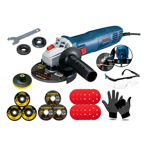 Kit Profissional Esmerilhadeira Bosch 4.1/2 Polegadas 710w