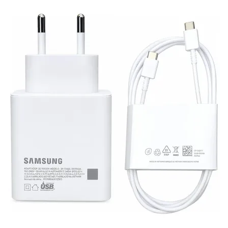 Carregador Samsung Chromebook 4 E Galaxy Book 2 45w Original