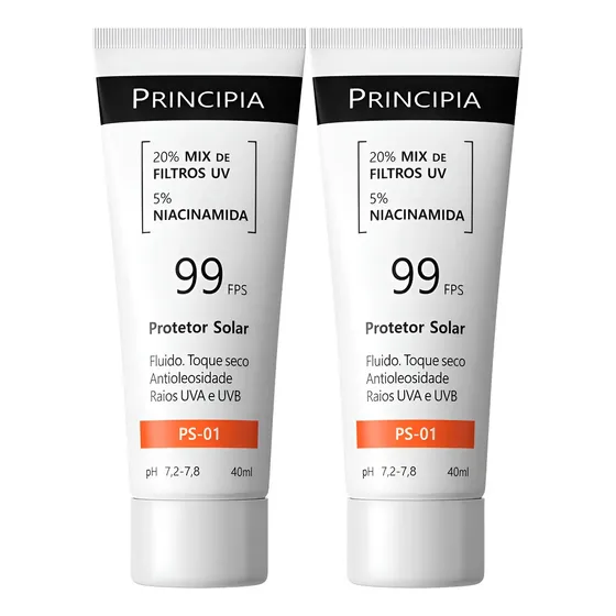 Principia Kit C/ 2 Protetor Solar Facial Ps-01 Fps 99