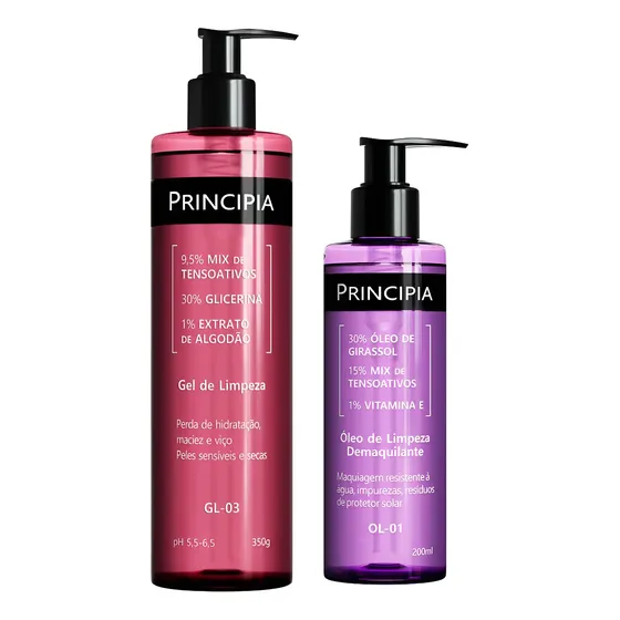 Principia Kit Limpeza Facial Dupla Ol-01 + Gl-03