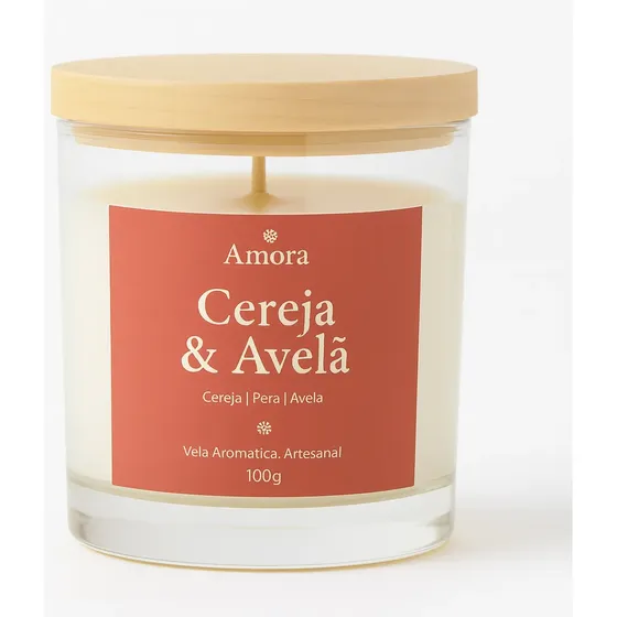 Vela Aromática Artesanal Amora Essence 100ml Decorativa Luxo