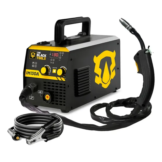Máquina De Solda Inversora Elétrica Black Mig Sem Gás 130a Preto 220v