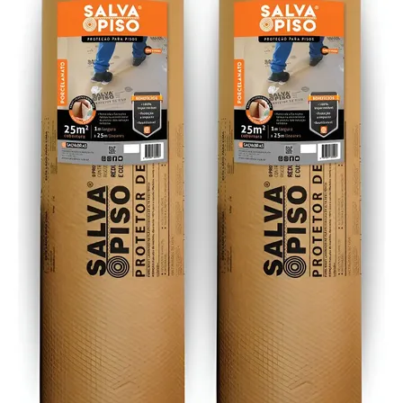 2x Salva Piso Protetor Obras Plastico Bolha Fita Impermeável