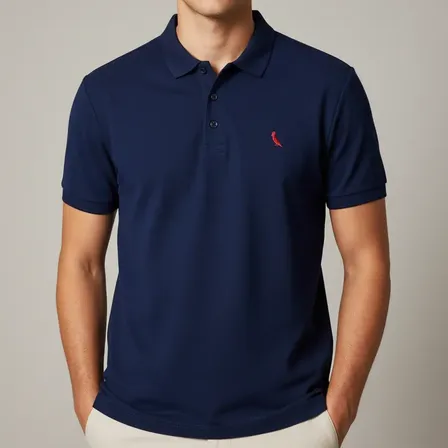 Camisa Polo Reserva Pica Pau Vermelho Azul-marinho N/a P Liso