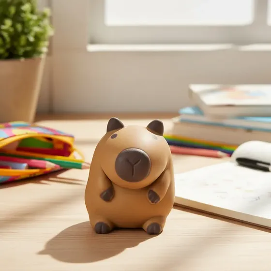 Squishy Capivara Macia Brinquedo Anti Stress Squish 8cm