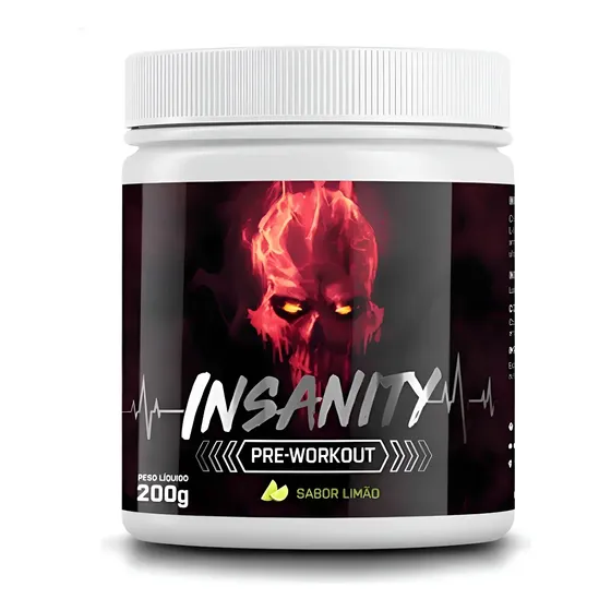 Pré-treino Insanity 200g Limão - Melhor Do Mercado