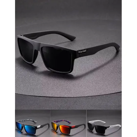 Oculos Polarizado De Sol Masculino Casual Pesca Praia Uv400 Esporte Preto