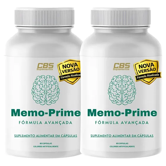 2x Kit Memo-prime 120 Cápsulas Original - Envio Imediato