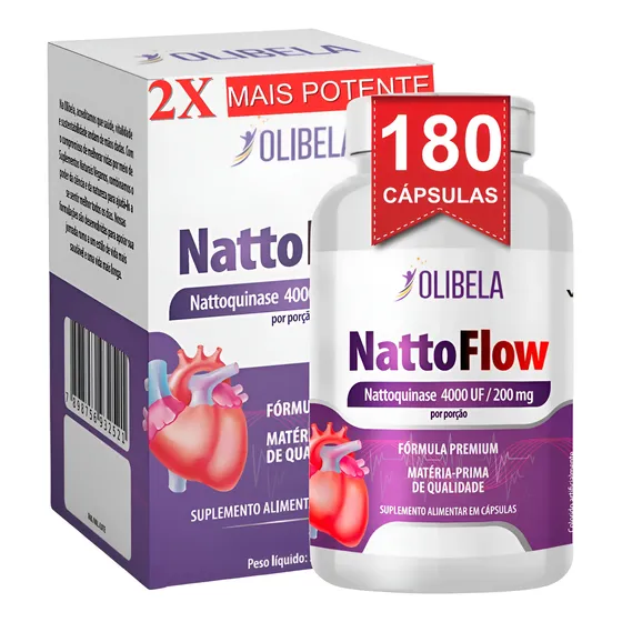 Nattokinase 4000uf Sistema Circulatório | Natoquinase Vegano