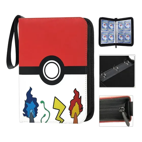 Álbum Colecionador De Cartas Pokémon Organizador 400 Cartas