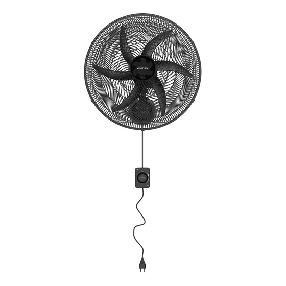 Ventilador De Parede Ventisol Oscilante 50cm Premiun 50 Cm 135w Preto 220 P Plástico 6