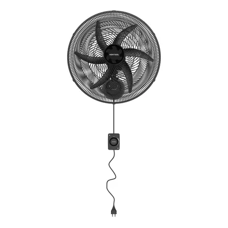 Ventilador De Parede Ventisol Oscilante 50cm Premiun 50 Cm 135w Preto 127 P Plástico 6