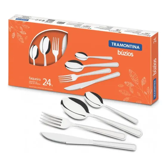 Faqueiro Buzios Inox 23799071 24 Peças Tramontina