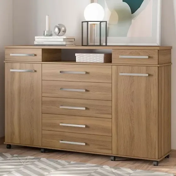 Cômoda London Com 7 Gavetas E 2 Portas Demóbile