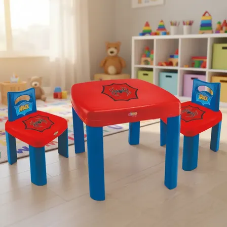 Mesinha Infantil Para Atividades Com 2 Cadeiras + Brinde