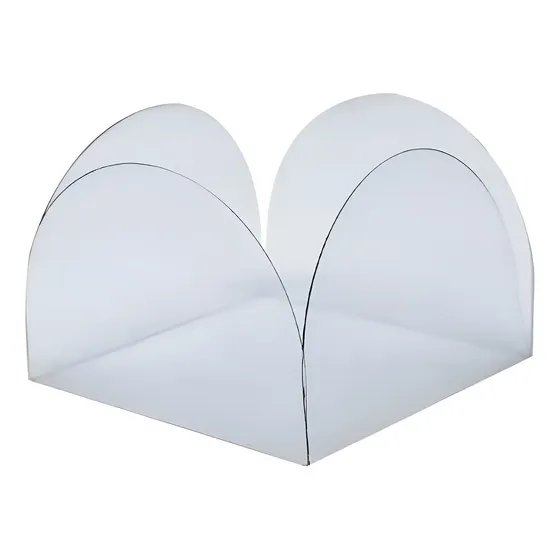 300 Forminha Acetato 4 Pétalas Doce Fino Transparente Festa