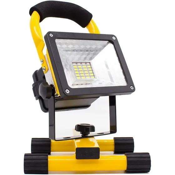 Kit X 2 Lanternas Refletor Led Recarregável Holofote 30w
