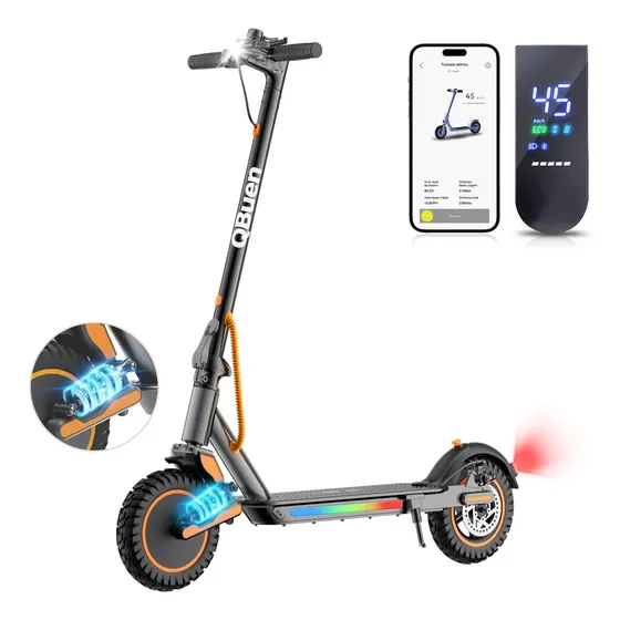 Patinete Eletrico Sistema De Suspensao Autonomia 30km 500w