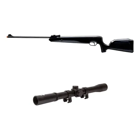 Carabina De Pressão Naja 5.5mm Nitro 60kg Tag + Luneta 4x20 Preto 5.5 Mm