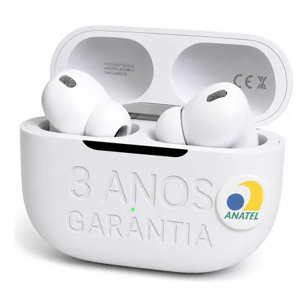 Fone Compatível iPhone Original Power Pro 3a Geração Premium Branco