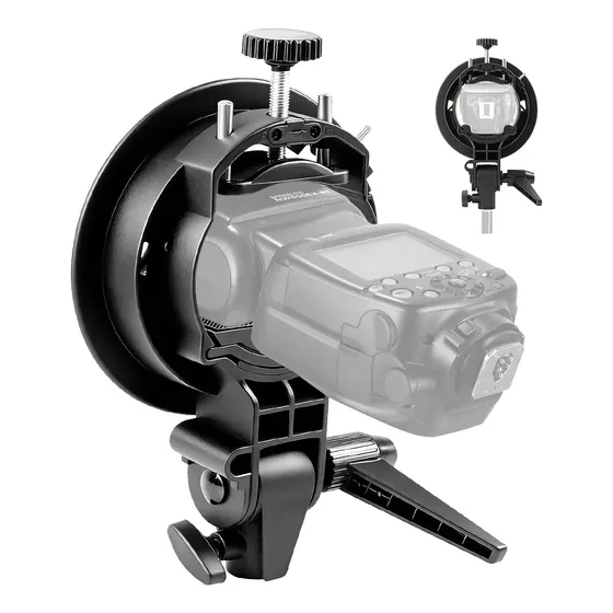 Suporte Adaptador Bowens Para Speedlight Cabeça Redonda