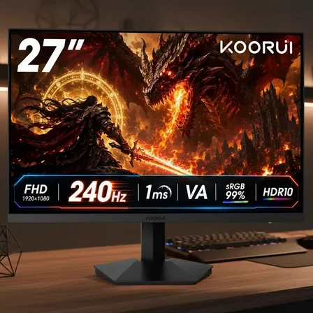Monitor Gamer Koorui Gn02 27in 240hz Va Fhd 1080p 1ms Hdr10