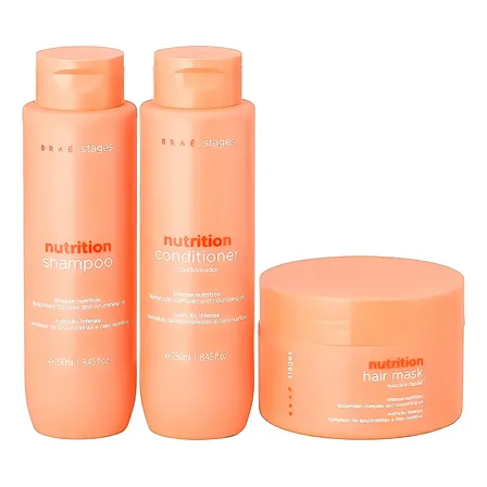 Braé Stages Kit Nutrition Shampoo + Condicionador + Máscara