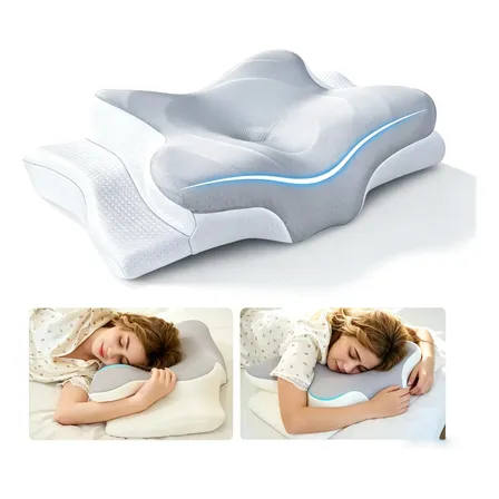 Travesseiro Ortopedico Anti-ronco E Apneia Cinza Travesseiro Cervical Comfort