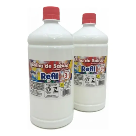 Refil Bolha De Sabão Kit Com 2 - Diversão Garantida