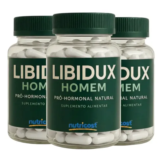 3 Potes Libidux 180 Cápsulas Original For Men - Envio Full