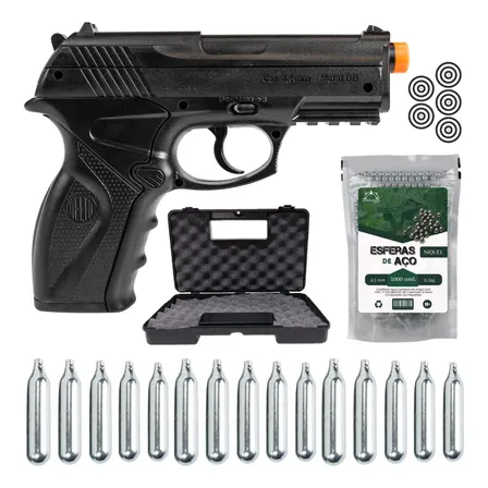 Pistola Pressão Co2 Rossi C11 4,5mm Delta Semi Auto Airgun