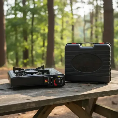 Fogareiro Fogão Portátil Camping Botija Acampamento Pesca 1.2v