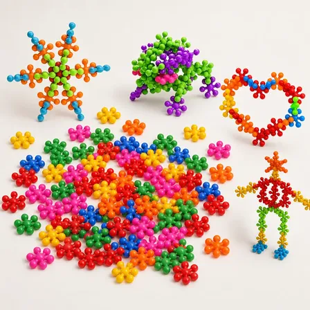 Brinquedo Blocos De Montar Super Star - Saco 200 Pç