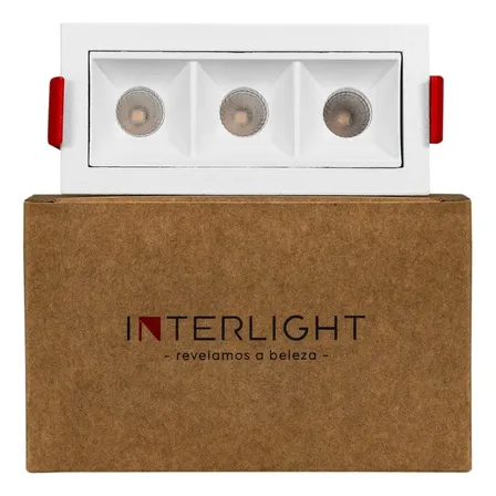 Spot Picco Embutir Recuado 34° 7w 2700k Interlight 4992 127/220v Branco