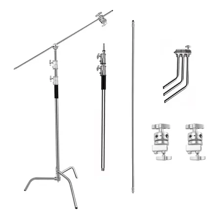 Tripé De Lluminação Para Estudio Base C-stand Inox 3.3m,30kg