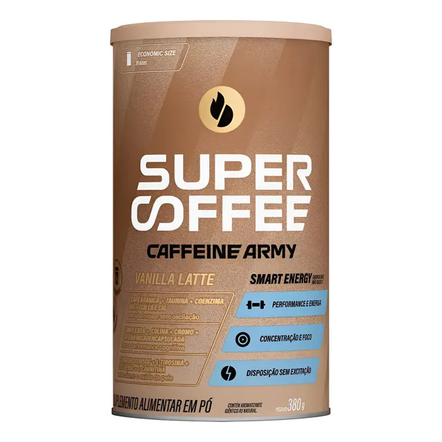 Cappuccino Supercoffee Baunilha 380g - Caffeine Army Baunilha