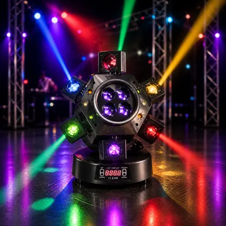 Moving Head 10 Leds Rgbw Iluminação Efeitos Dj Balada 150w 127/220v