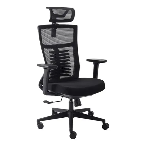 Cadeira Ergonômica Vertta Preta Para Coluna Mesh Premium