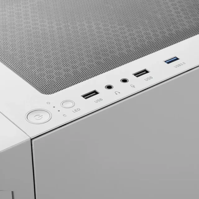 Gabinete Gamer Gamdias Talos E3 Mesh Branco Com 3 Fans Argb